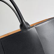 Bottega Veneta Leather Intreccio Weave Tote Bag Black Size 47x33x13 cm - 4