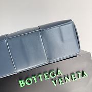 Bottega Veneta Leather Intreccio Weave Tote Bag Blue Size 47x33x13 cm - 6