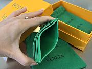 BOTTEGA VENETA Intreccio leather Green card case 731956 Size 10 x 8 x 0.5 cm - 5