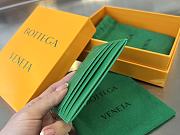 BOTTEGA VENETA Intreccio leather Green card case 731956 Size 10 x 8 x 0.5 cm - 3