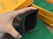 BOTTEGA VENETA Intreccio leather Black card case 731956 Size 10 x 8 x 0.5 cm - 3