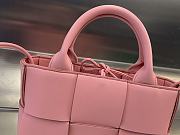 BOTTEGA VENETA Candy Arco leather tote Pink bag Size 20x13x7 cm  - 4