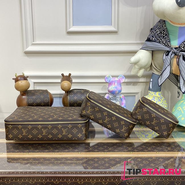 Louis Vuitton One Set Packing Cube in Monogram canvas Size 34×22×8.5 / 22.5×14.5×8.5 / 17.5×10×8.5 cm - 1