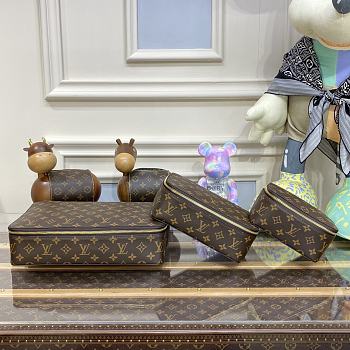 Louis Vuitton One Set Packing Cube in Monogram canvas Size 34×22×8.5 / 22.5×14.5×8.5 / 17.5×10×8.5 cm