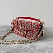 Valentino Garavani Locò small Toile Iconographe shoulder bag Red Size 27x13x6 cm - 5