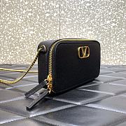 Valentino Garavani VLogo signature leather shoulder bag Black Size 19×6×10 cm - 5