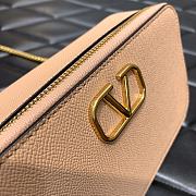 Valentino Garavani VLogo signature leather shoulder bag Beige Size 19×6×10 cm - 4