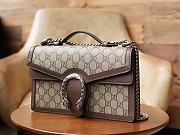 Gucci Dionysus GG top handle bag Brown leather trims Size 28x18x9 cm - 4
