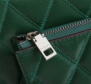   Givenchy GV3 Convertible Shoulder Bag Quilted Leather Green size 29x8x18 cm - 4