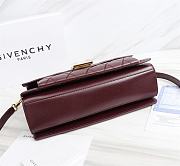 Givenchy GV3 Convertible Shoulder Bag Quilted Leather Plum size 29x8x18 cm - 5