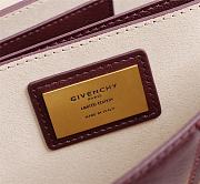 Givenchy GV3 Convertible Shoulder Bag Quilted Leather Plum size 29x8x18 cm - 2
