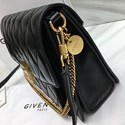 Givenchy GV3 Convertible Shoulder Bag Quilted Leather Black size 29x8x18 cm - 6