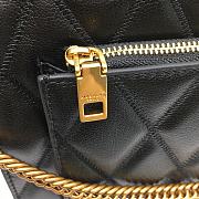Givenchy GV3 Convertible Shoulder Bag Quilted Leather Black size 29x8x18 cm - 4