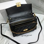Givenchy GV3 Convertible Shoulder Bag Quilted Leather Black size 29x8x18 cm - 2