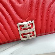 GIVENCHY Small 4G Crossbody Bag in Calf Leather Red Size 25x15x6 cm - 5