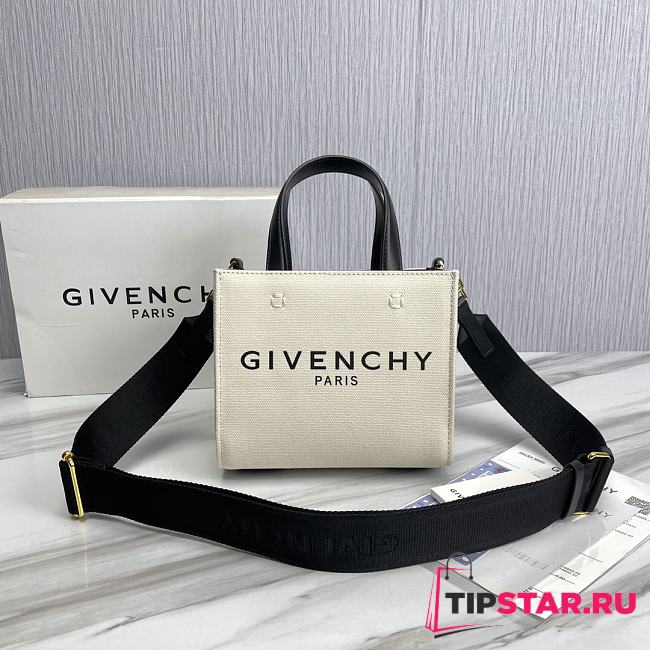 Givenchy G Tote Mini Top Handle White Size 19x8x16 cm - 1