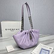 GIVENCHY Kenny Small leather shoulder bag Puple Size 32x22x17 cm - 6