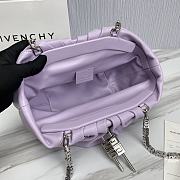 GIVENCHY Kenny Small leather shoulder bag Puple Size 32x22x17 cm - 4