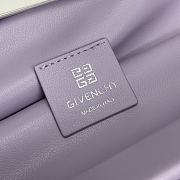 GIVENCHY Kenny Small leather shoulder bag Puple Size 32x22x17 cm - 3