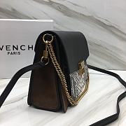 Givenchy Black Gv3 Small Python Shoulder Bag Size 29x8x18 cm - 6