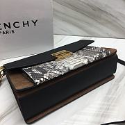 Givenchy Black Gv3 Small Python Shoulder Bag Size 29x8x18 cm - 5