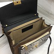 Givenchy Black Gv3 Small Python Shoulder Bag Size 29x8x18 cm - 3