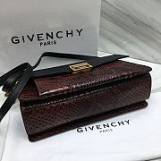 Givenchy Black&Brown Gv3 Small Python Shoulder Bag Size 29x8x18 cm - 6
