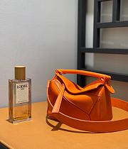 LOEWE Puzzle mini leather cross-body Orange bag Size 18x7.5x12 cm  - 6