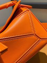 LOEWE Puzzle mini leather cross-body Orange bag Size 18x7.5x12 cm  - 3