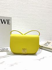 LOEWE Goya bag in silk calfskin Yellow Size 18.5x3x12.5 cm - 1