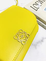 LOEWE Goya bag in silk calfskin Yellow Size 18.5x3x12.5 cm - 5