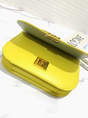 LOEWE Goya bag in silk calfskin Yellow Size 18.5x3x12.5 cm - 4