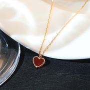 VAN CLEEF & ARPEL Sweet Alhambra heart pendant rose gold  - 6