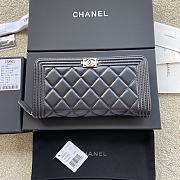 CHANEL BOY Zipped Wallet Size 19.5×10.5×2.5 cm - 4