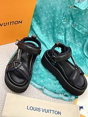 LV Pool Pillow Flat Comfort Sandal Black - 5