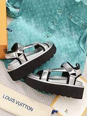 LV Pool Pillow Flat Comfort Sandal Sliver - 5