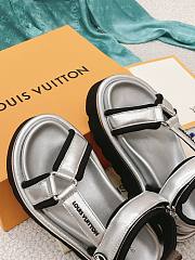 LV Pool Pillow Flat Comfort Sandal Sliver - 4