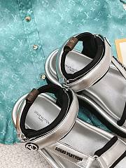 LV Pool Pillow Flat Comfort Sandal Sliver - 2