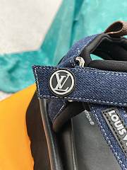 LV POOL PILLOW FLAT COMFORT SANDAL DENIM - 4