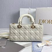 Dior Medium Lady D-Joy Bag Latte Cannage Lambskin Size 26 x 13.5 x 5 cm - 5