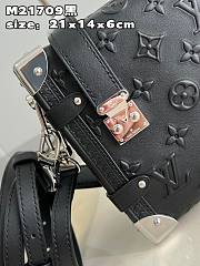 LOUIS VUITTON Side Trunk PM Shoulder Bag Black Size 21x14x6 cm - 2
