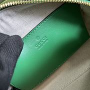 GUCCI  Small Matelassé Leather GG Top-Handle Bag Green Size 19×13×11cm - 2