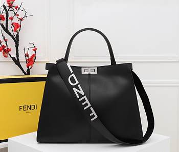Fendi Black Sliver harware Bag Size 43 cm 