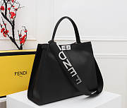 Fendi Black Sliver harware Bag Size 43 cm  - 5