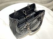 Dior Lady 95.22 Bag Hanbag Release Black Size 30x18x12 cm - 5