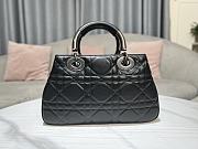 Dior Lady 95.22 Bag Hanbag Release Black Size 30x18x12 cm - 3