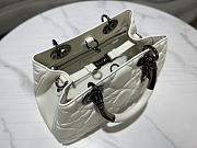 Dior Lady 95.22 Bag Hanbag Release White Size 30x18x12 cm - 5
