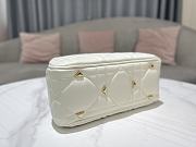 Dior Lady 95.22 Bag Hanbag Release White_Gold hardware Size 24x18x10 cm - 5