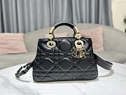 Dior Lady 95.22 Bag Hanbag Release Black_Gold hardware Size 24x18x10 cm - 1