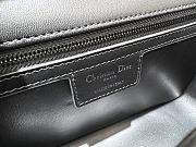 SMALL DIOR CARO BAG Black and White Macro Houndstooth Fabric Size 25 x 15 x 8 cm - 3